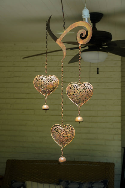 Heart Tree of Life Scroll Wind Chime - Happy Gardens