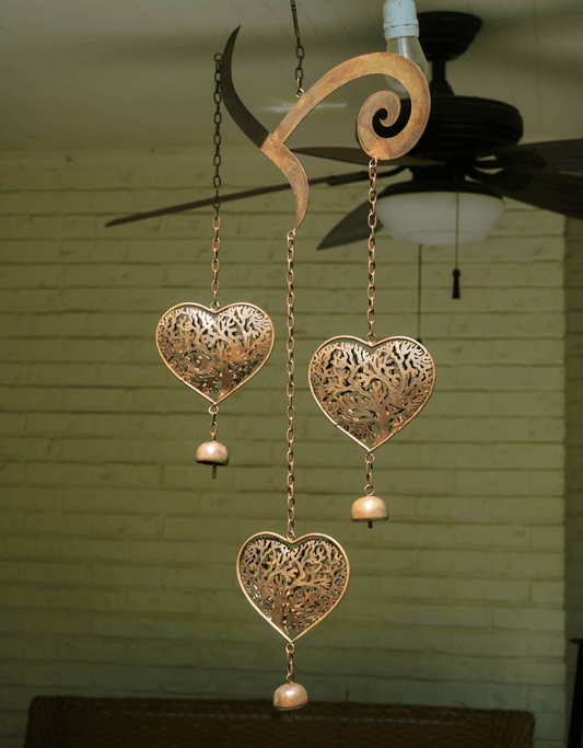 Heart Tree of Life Scroll Wind Chime