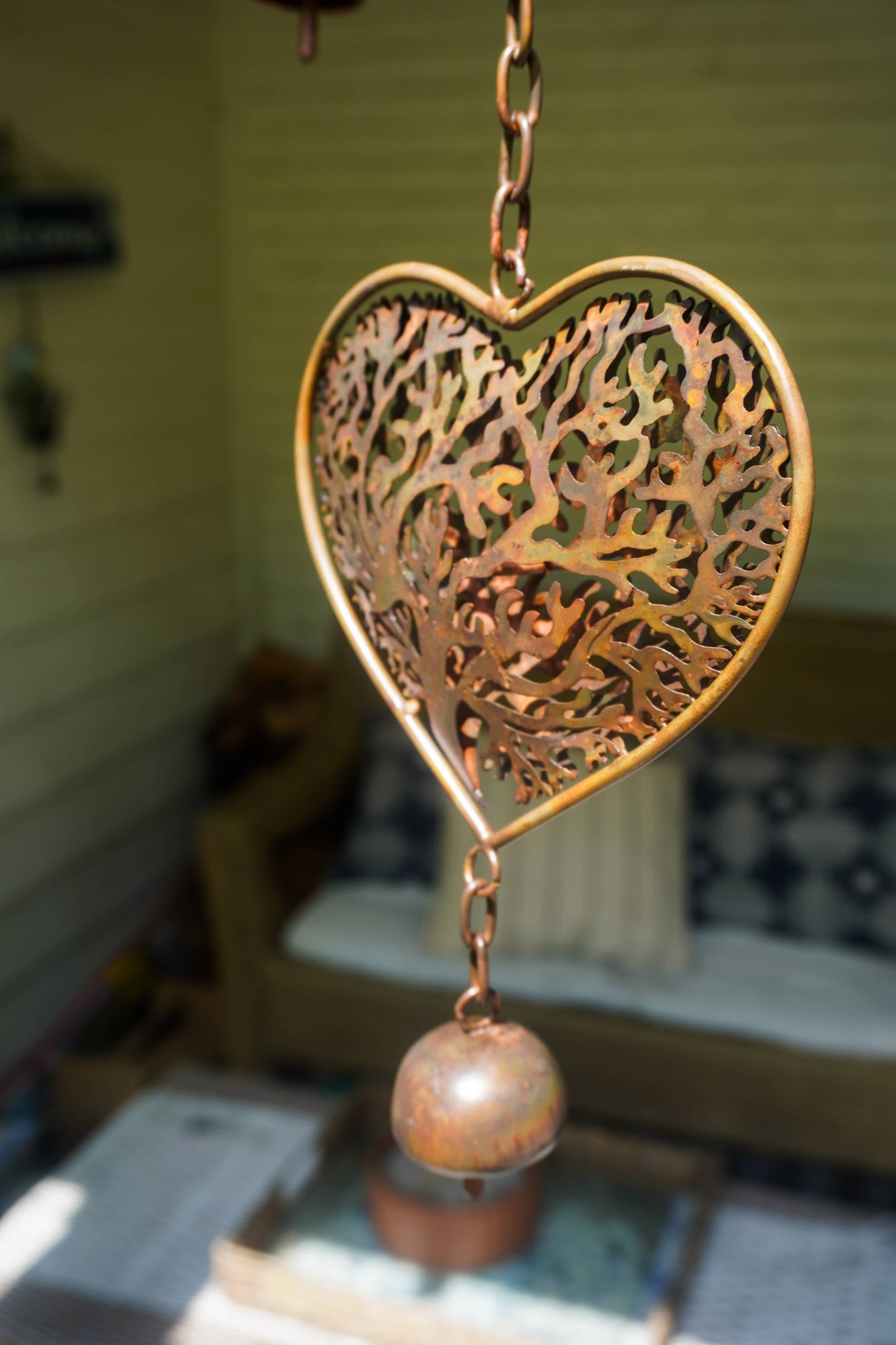 Heart Tree of Life Scroll Wind Chime - Happy Gardens