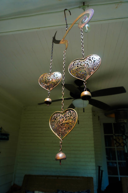 Heart Tree of Life Scroll Wind Chime - Happy Gardens