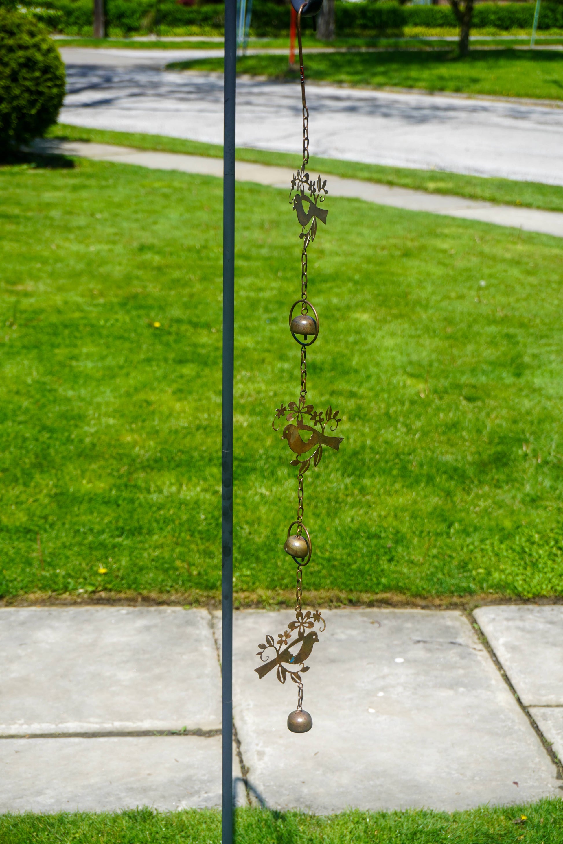 Triple Birds Flamed Hanging Ornament - Happy Gardens