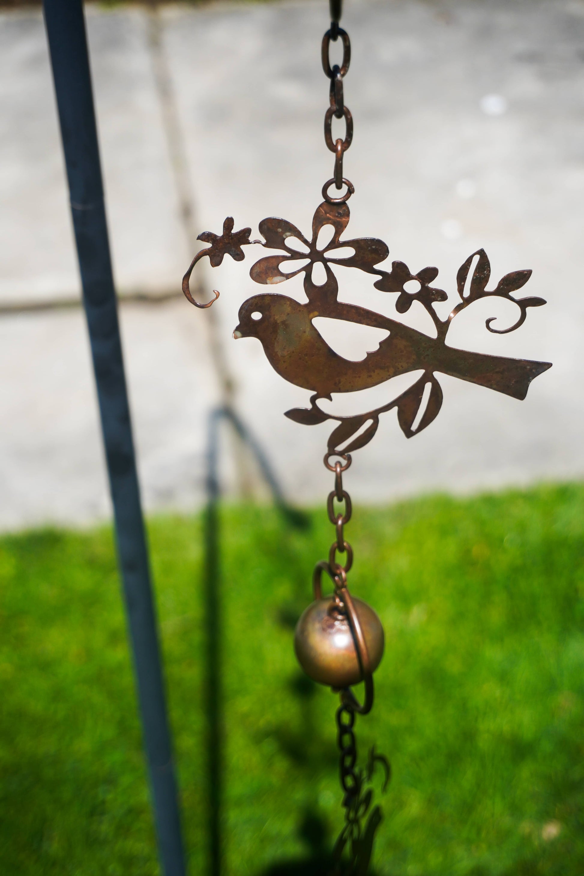 Triple Birds Flamed Hanging Ornament - Happy Gardens
