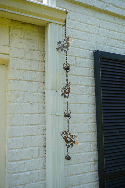 Triple Birds Flamed Hanging Ornament - Happy Gardens
