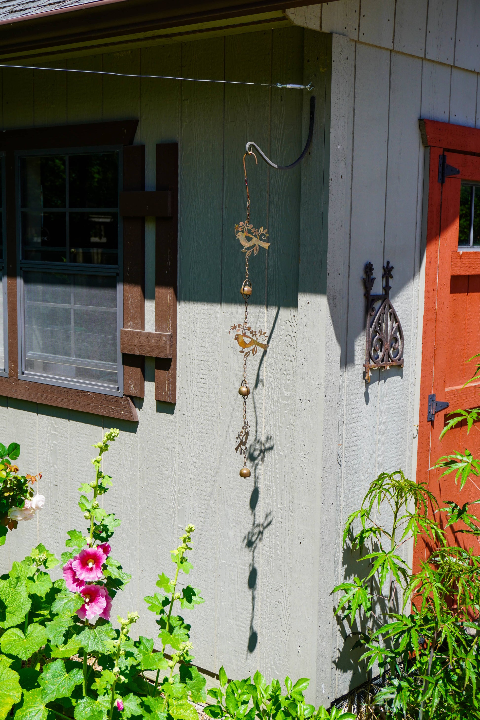 Triple Birds Flamed Hanging Ornament - Happy Gardens