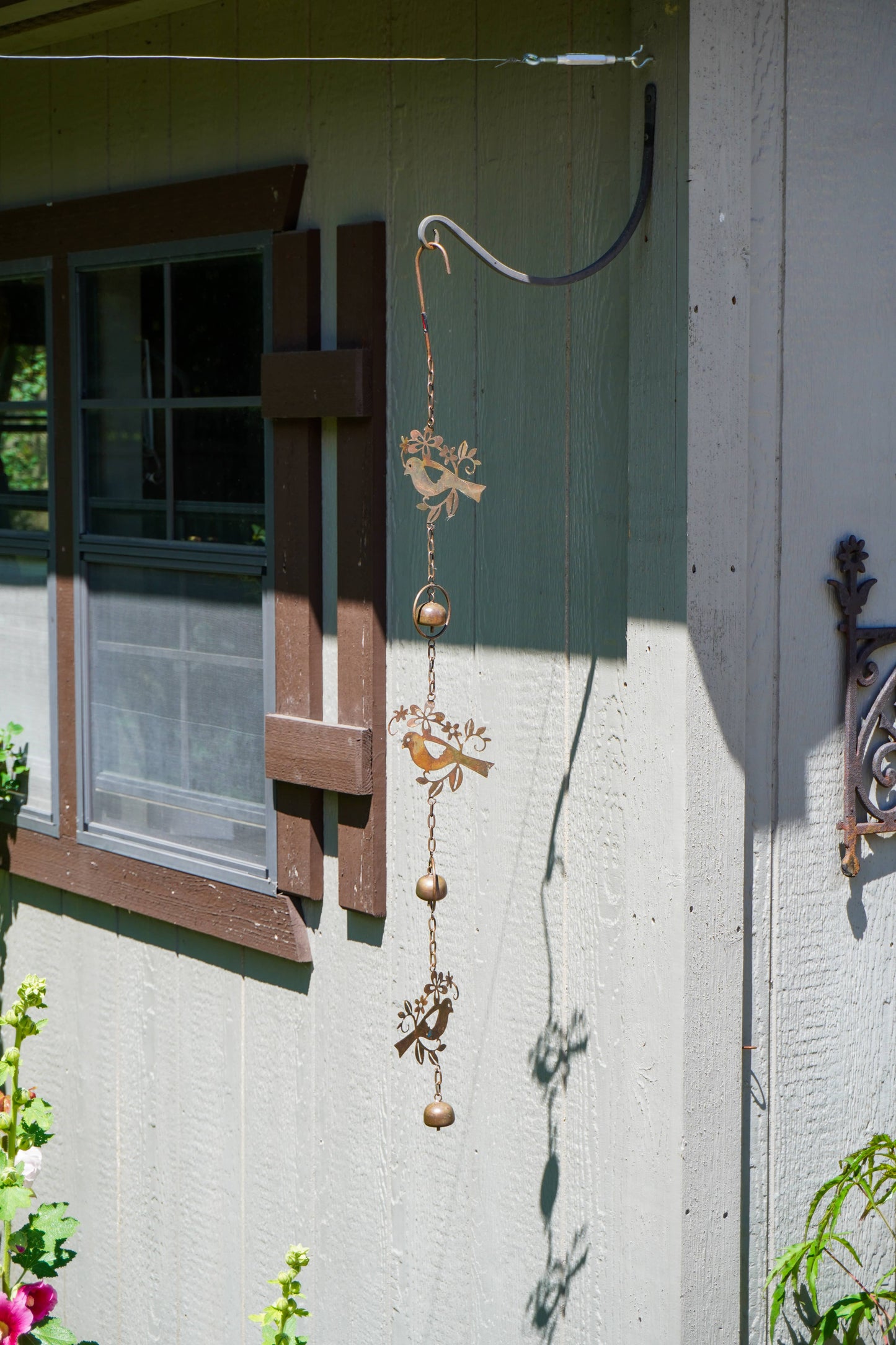 Triple Birds Flamed Hanging Ornament - Happy Gardens