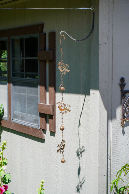 Triple Birds Flamed Hanging Ornament - Happy Gardens