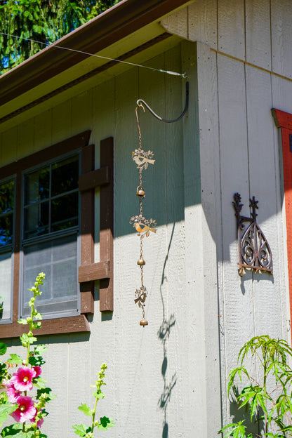 Triple Birds Flamed Hanging Ornament - Happy Gardens