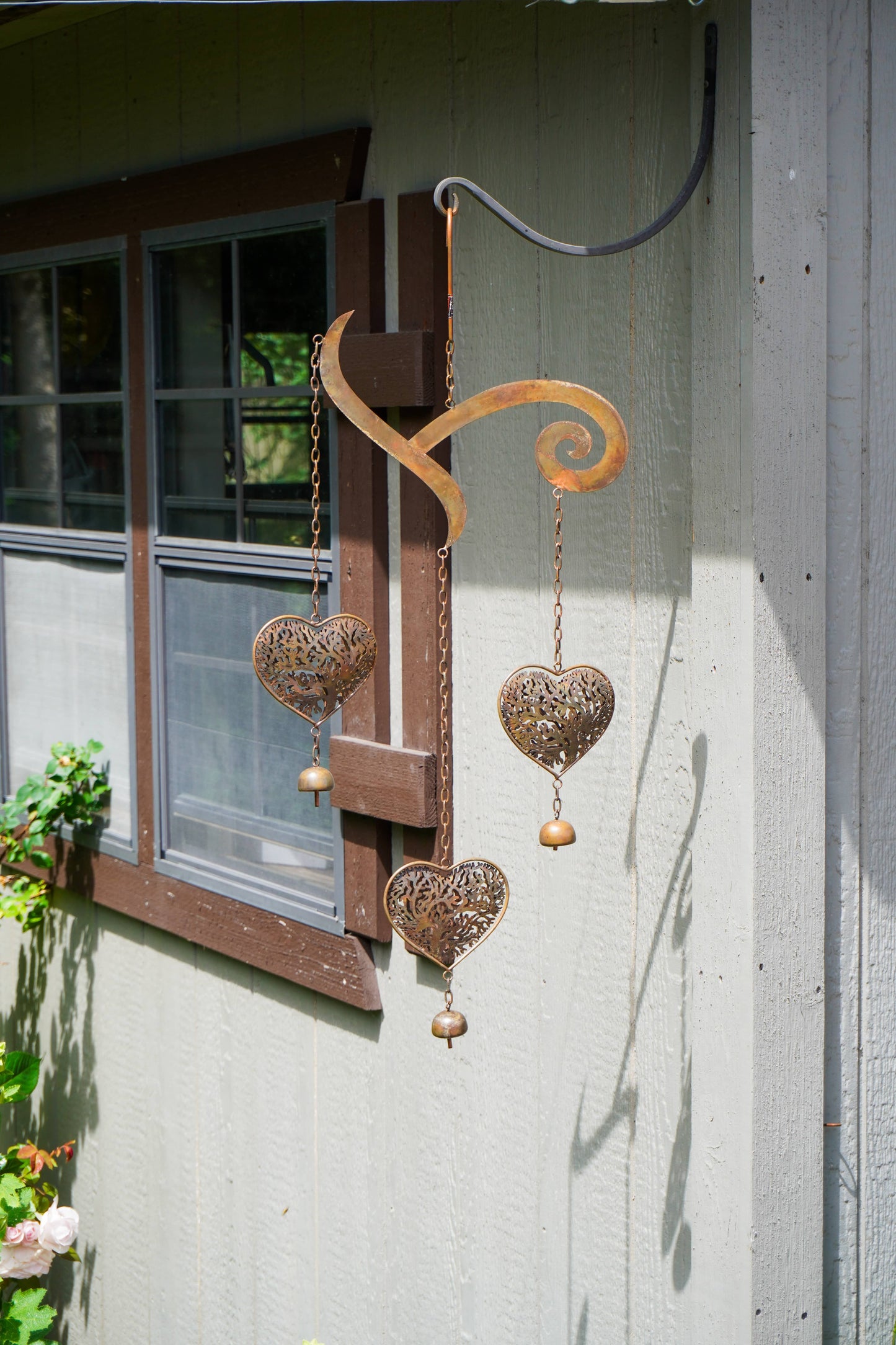 Heart Tree of Life Scroll Wind Chime