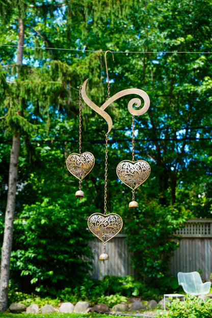 Heart Tree of Life Scroll Wind Chime