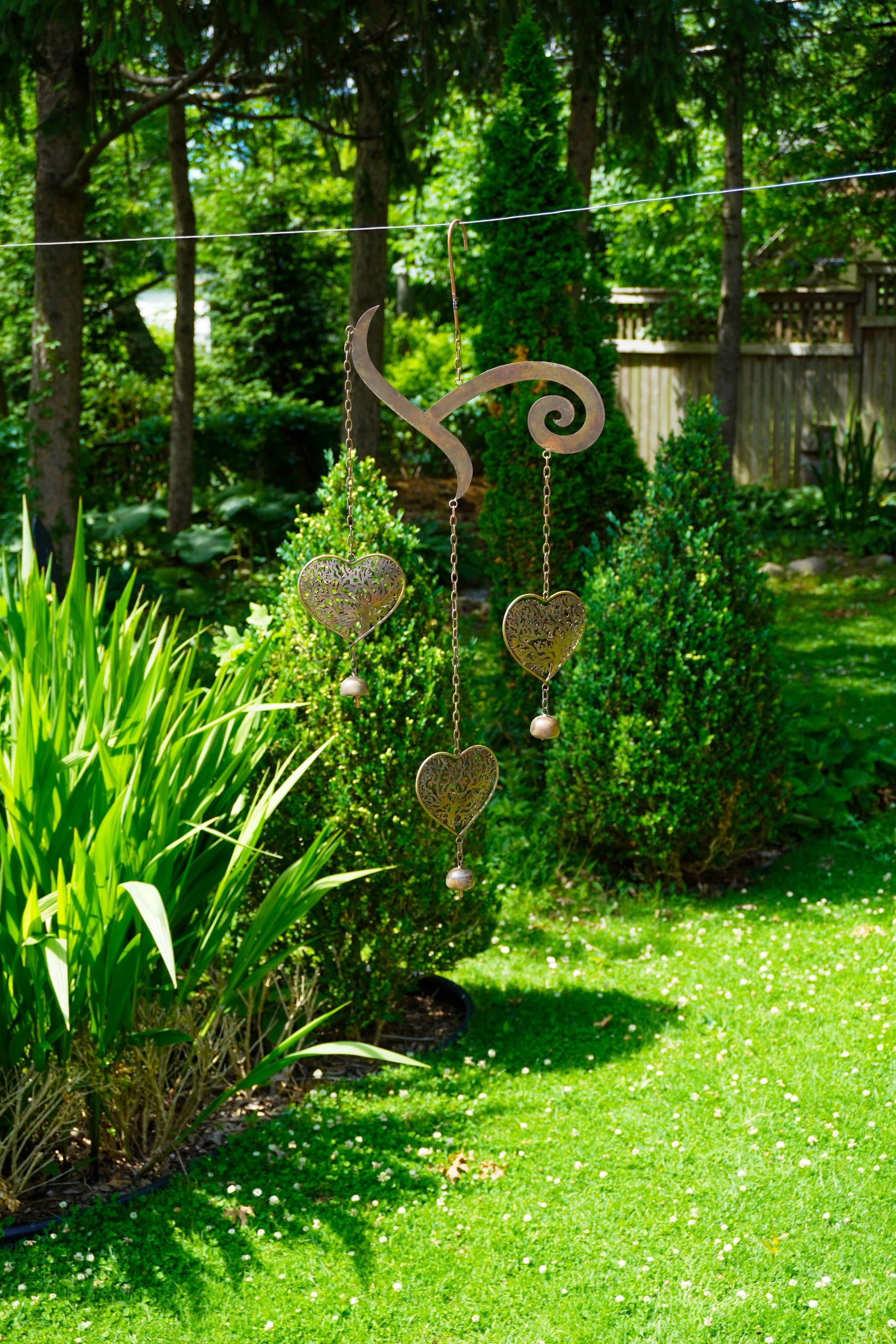 Heart Tree of Life Scroll Wind Chime