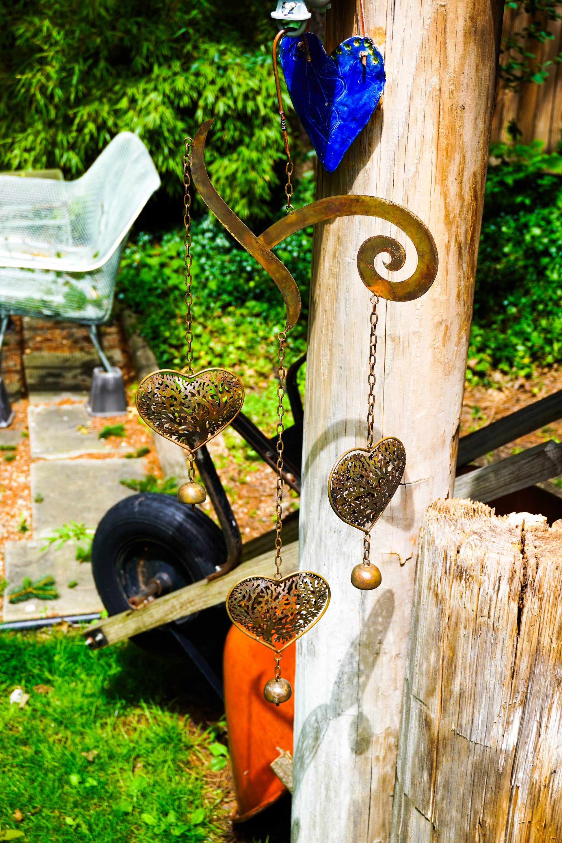 Heart Tree of Life Scroll Wind Chime - Happy Gardens