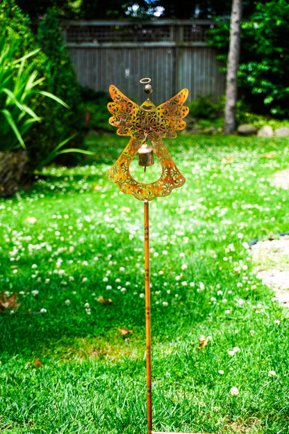Angel Flamed Garden Stake