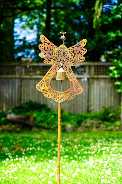 Angel Flamed Garden Stake