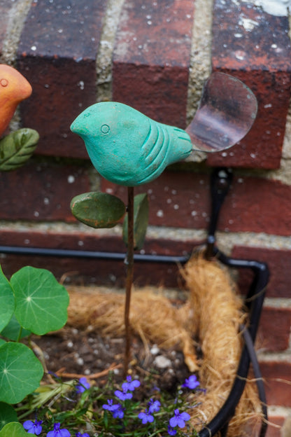 Happy Gardens - Teal Bird Plant Pick