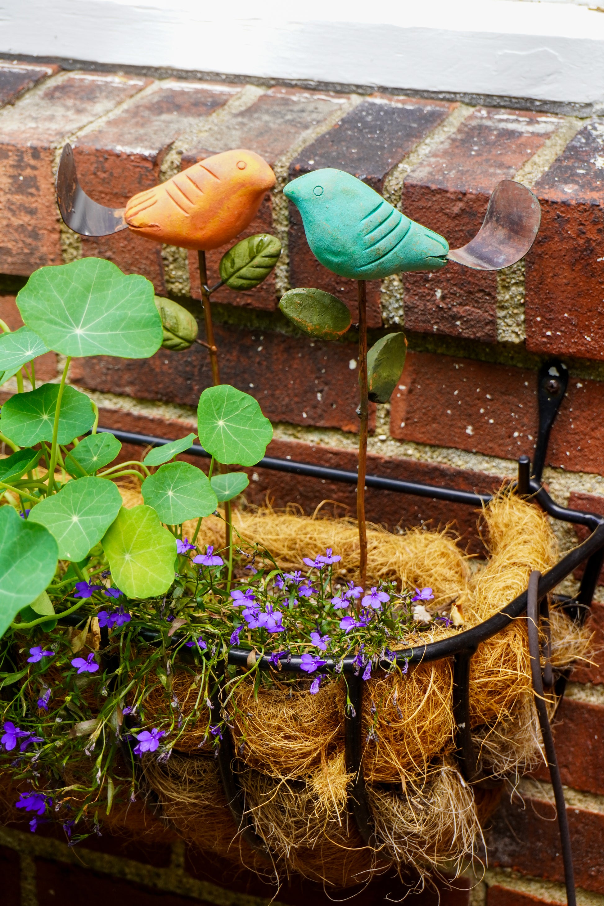 Happy Gardens - Teal Bird Plant Pick