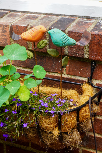 Happy Gardens - Teal Bird Plant Pick