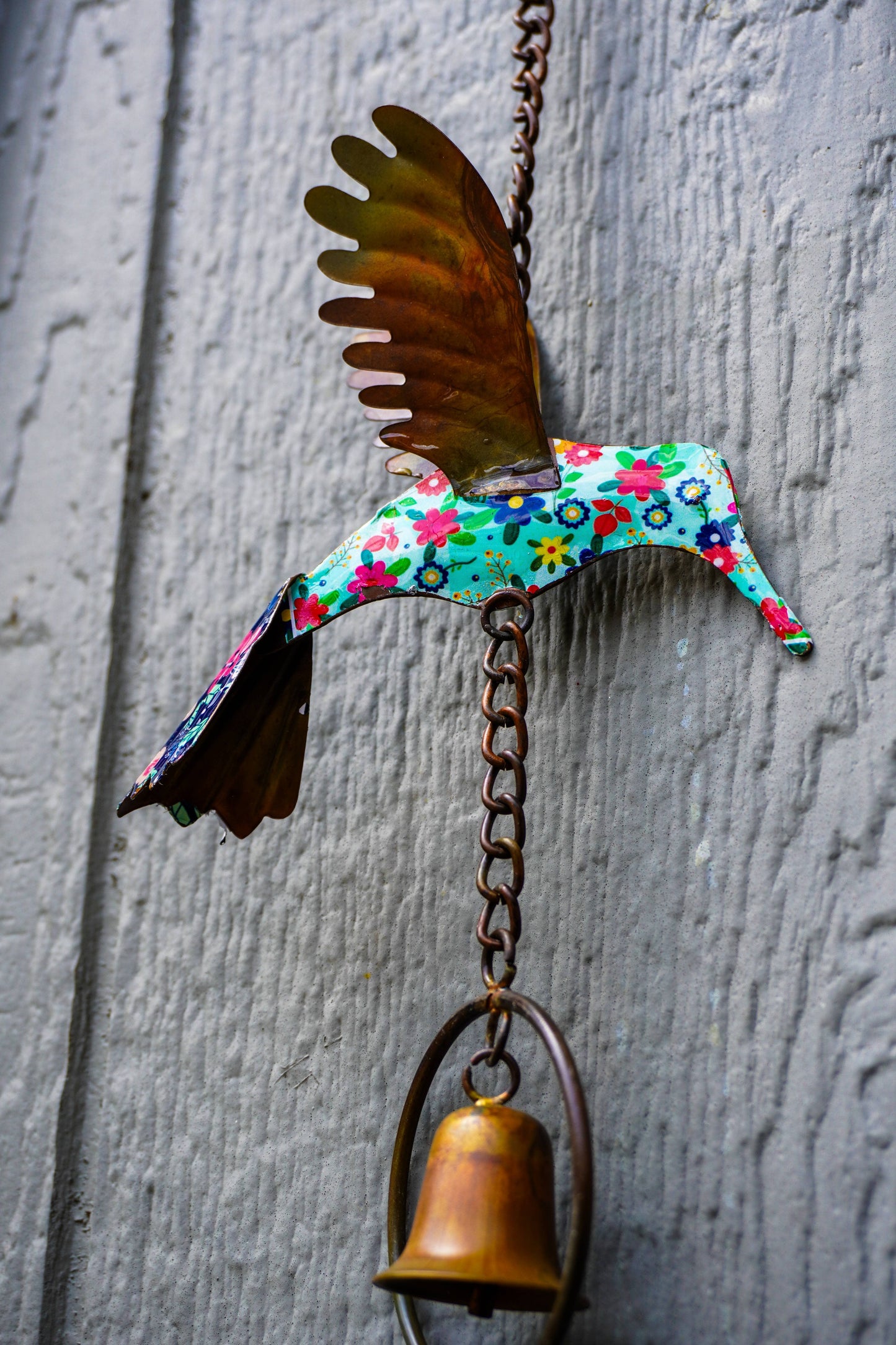 Happy Gardens - Triple Floral Hummingbird Garden Ornament