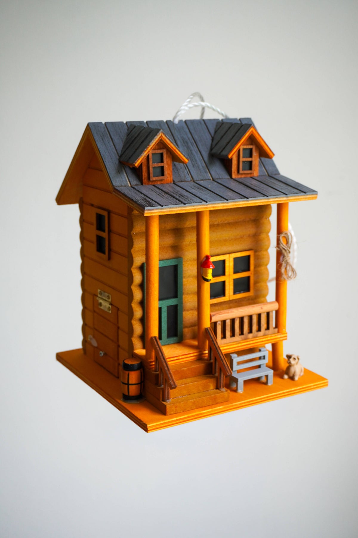 Log Cabin Bird House - Happy Gardens