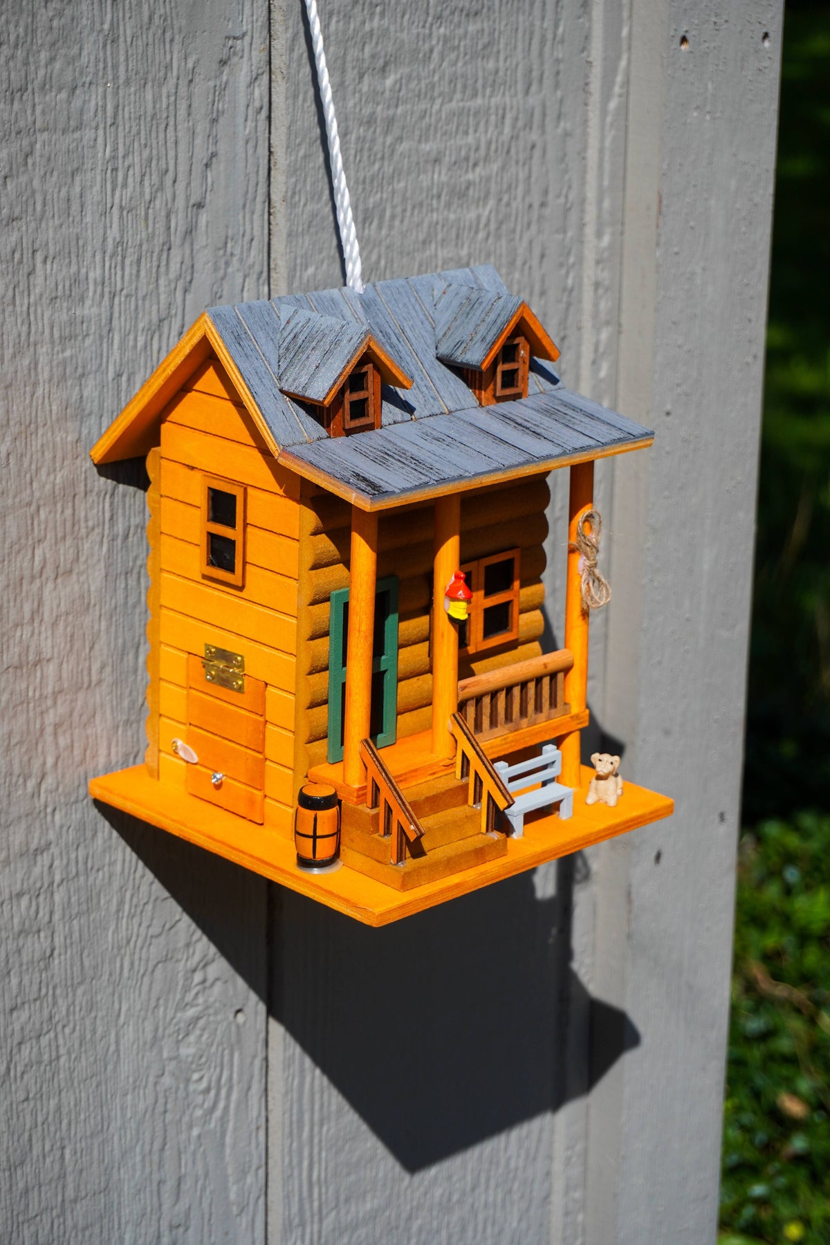 Log Cabin Bird House - Happy Gardens