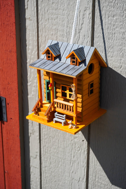 Log Cabin Bird House - Happy Gardens