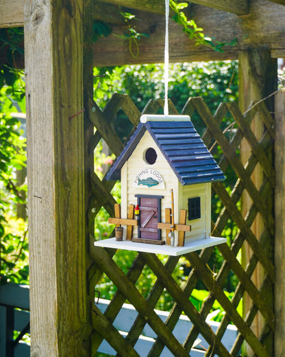 Fishing Lodge Birdhouse - Happy Gardens