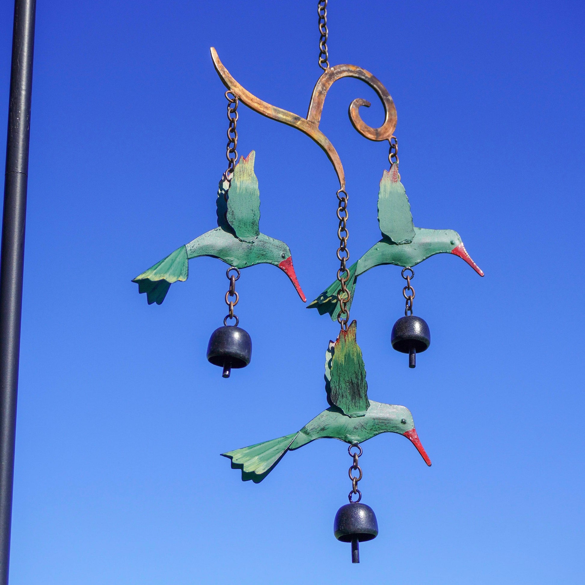 Hanging Hummingbird Wind Chime - Happy Gardens
