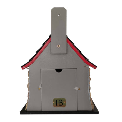 Charlevoix Stone Christmas Cottage with LED lights