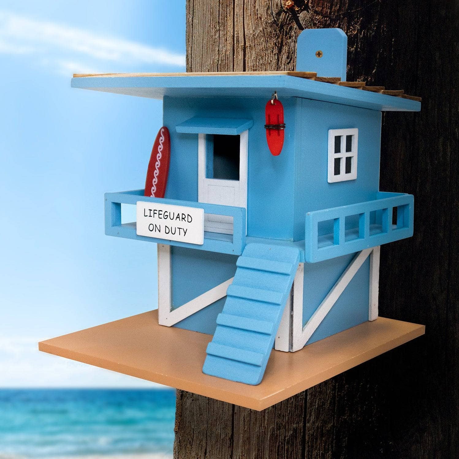 Santa Monica Lifeguard Shack Birdhouse