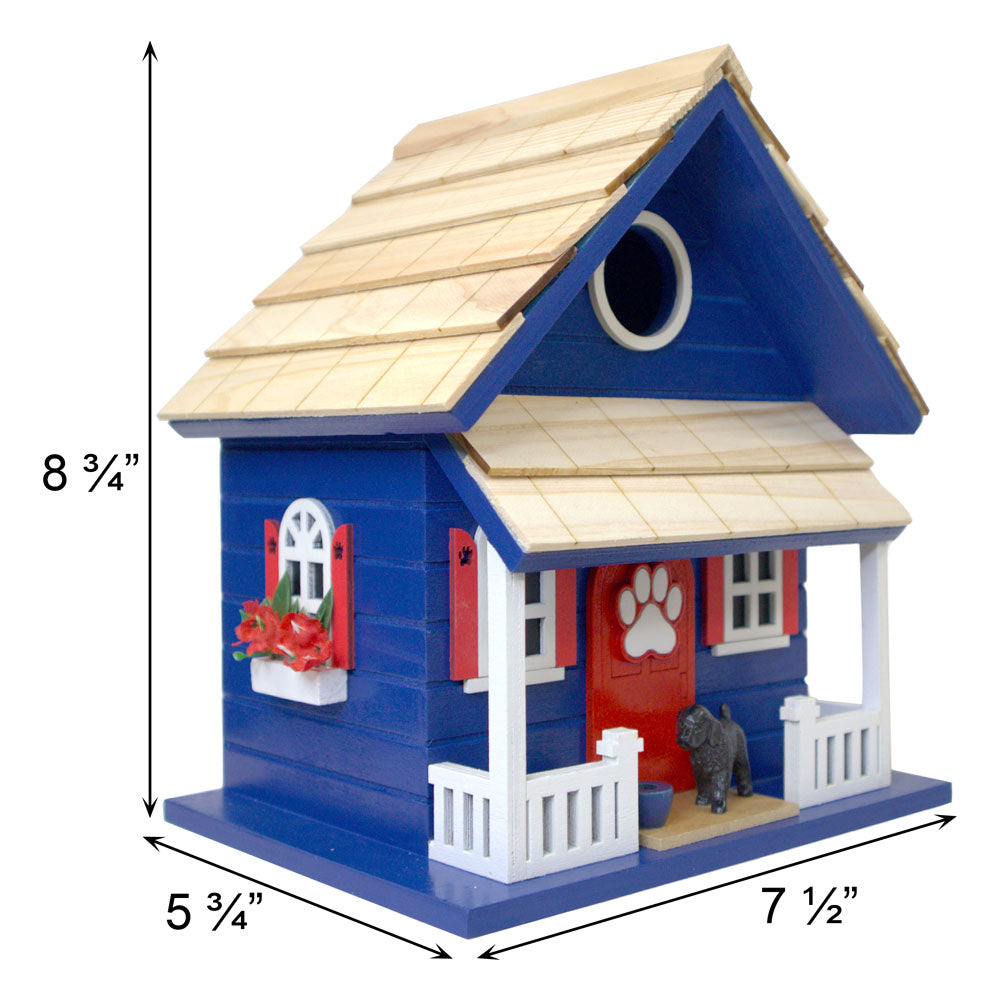 Bow Wow Bird House - Blue