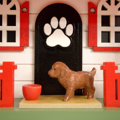 Bow Wow Bird House - Red and White