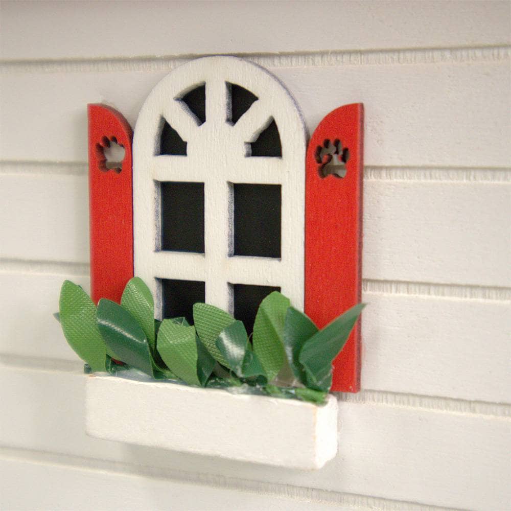 Bow Wow Bird House - Red and White