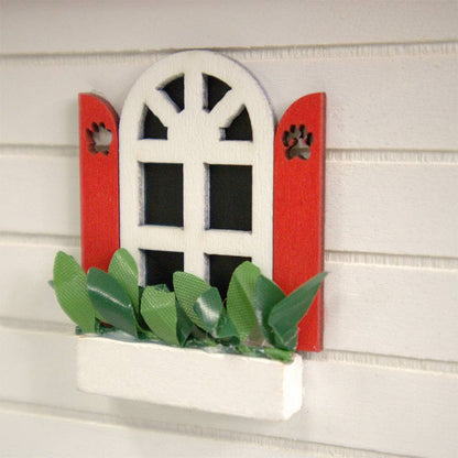 Bow Wow Bird House - Red and White