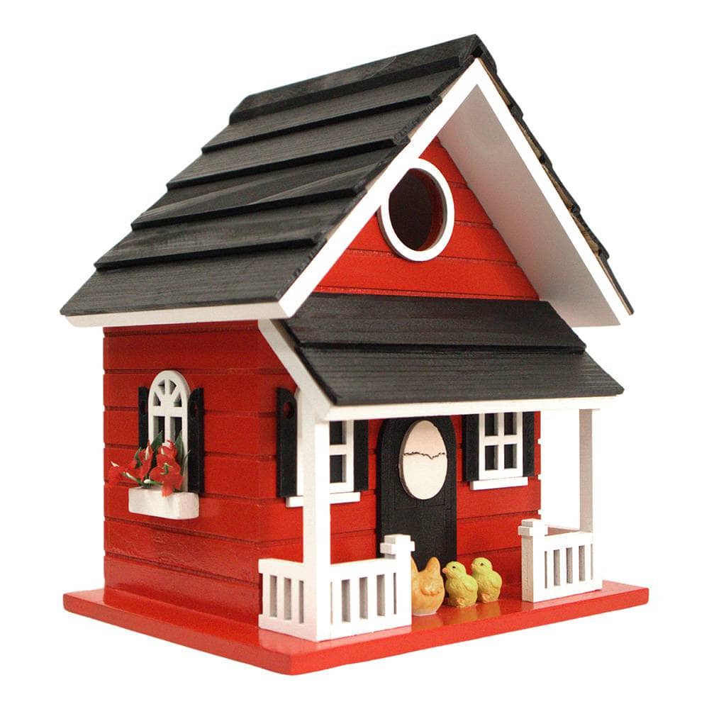 Hen House Bird House - Red