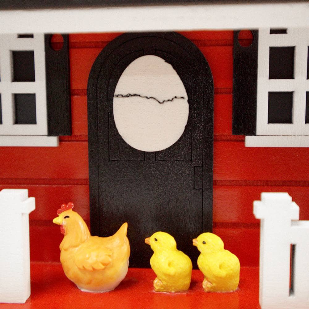 Hen House Bird House - Red