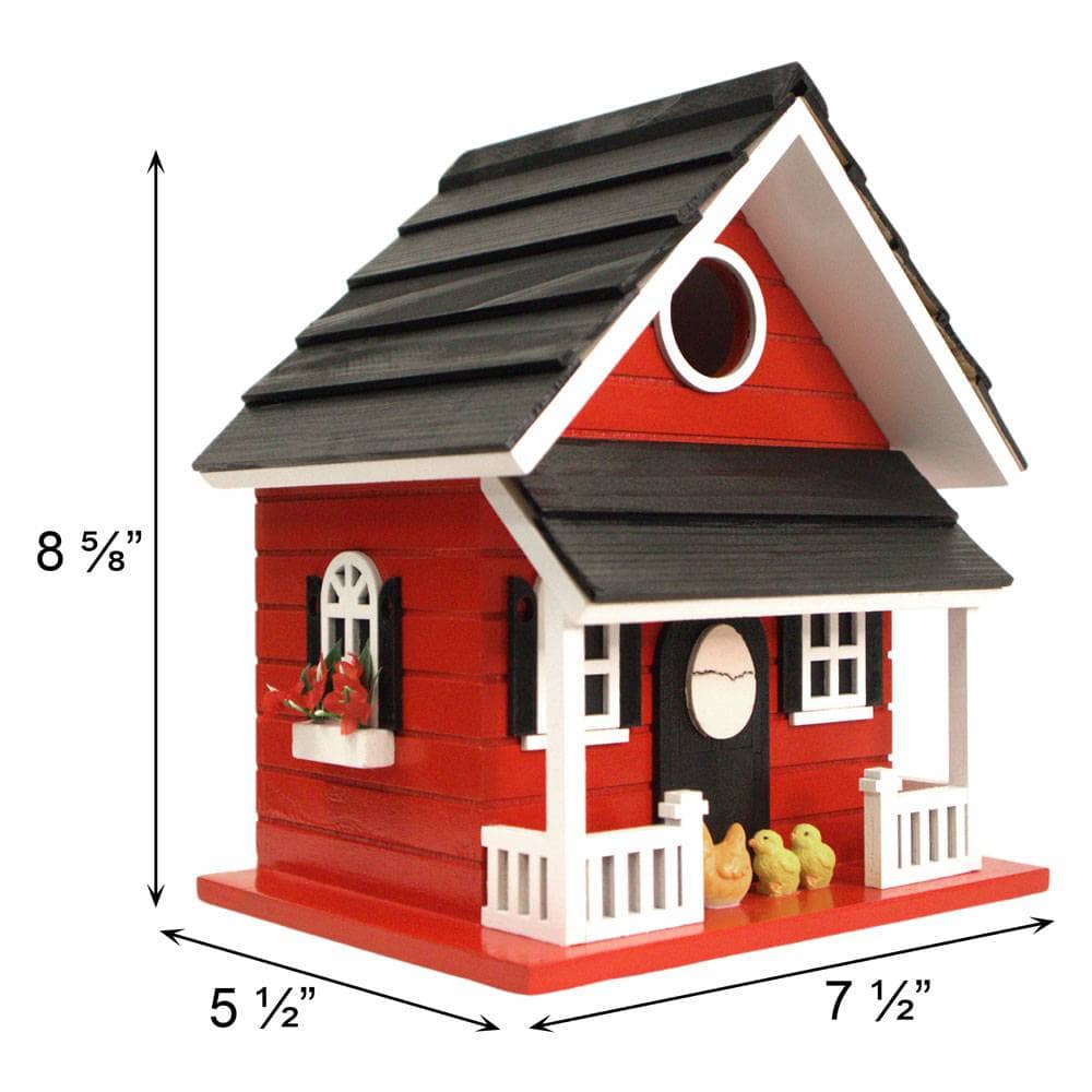 Hen House Bird House - Red