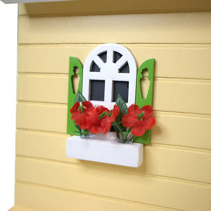 Bunny House Birdhouse - Yellow