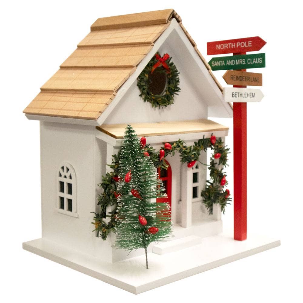 Sign Post Holiday Birdhouse