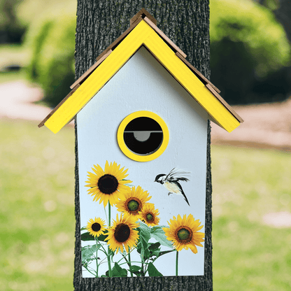 Standard Cottage Birdhouse - Sunflower