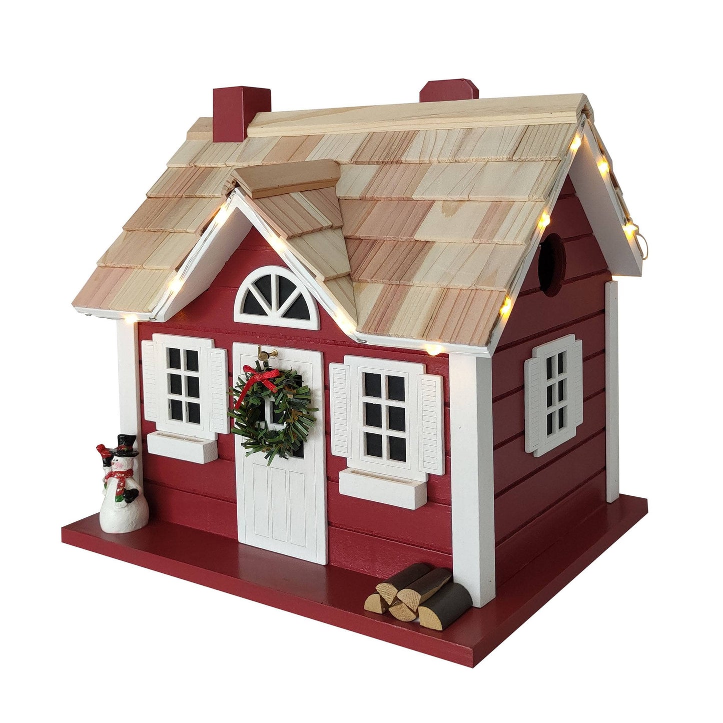 Christmas Cape Birdhouse with LED Lights