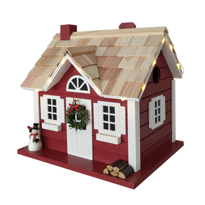 Christmas Cape Birdhouse with LED Lights