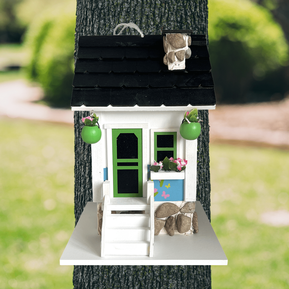Primrose Cottage Birdhouse - Happy Gardens