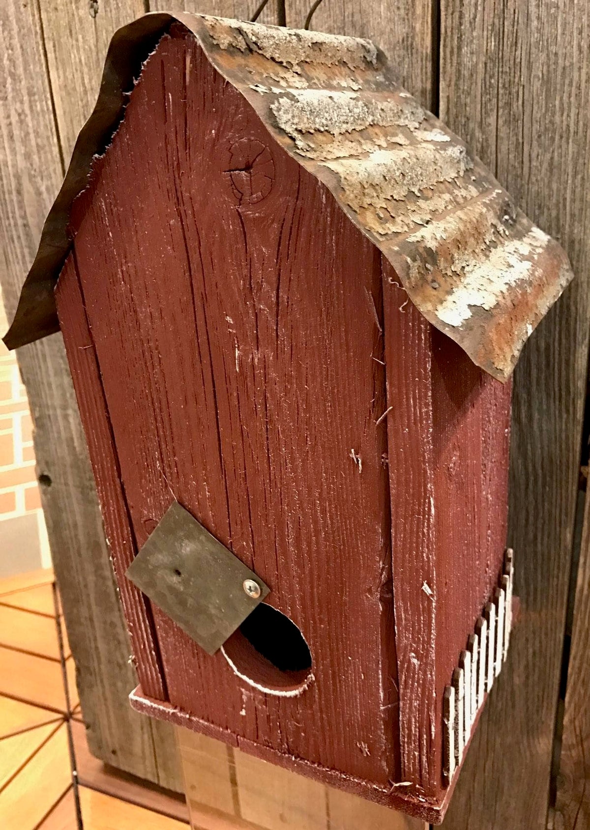 Red Stable Bird House