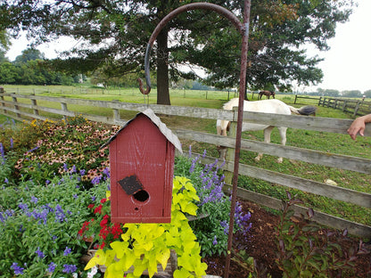 Red Stable Bird House