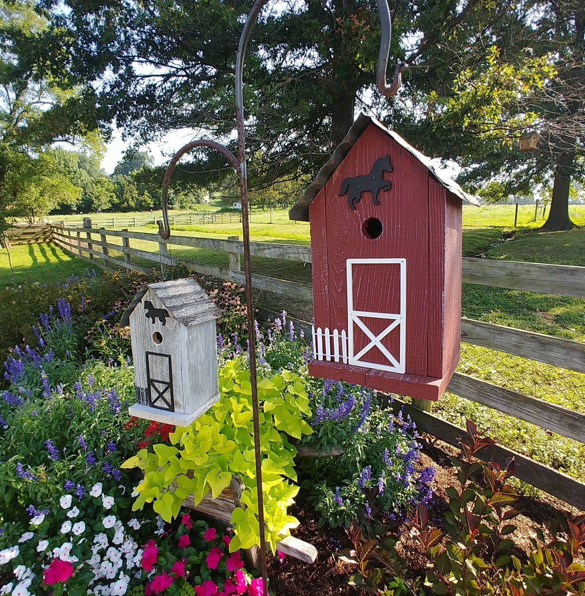 Red Stable Bird House
