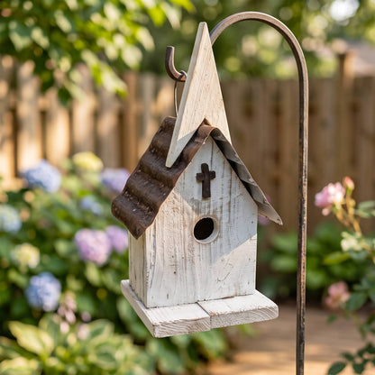 Mount Joy Church Birdhouse - White