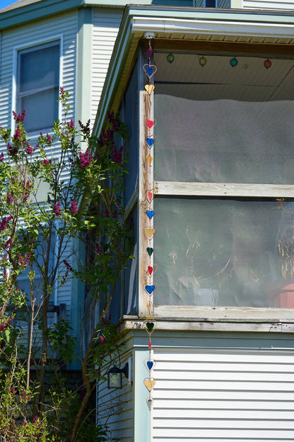 Happy Gardens - Multicolor Heart Rain Chain