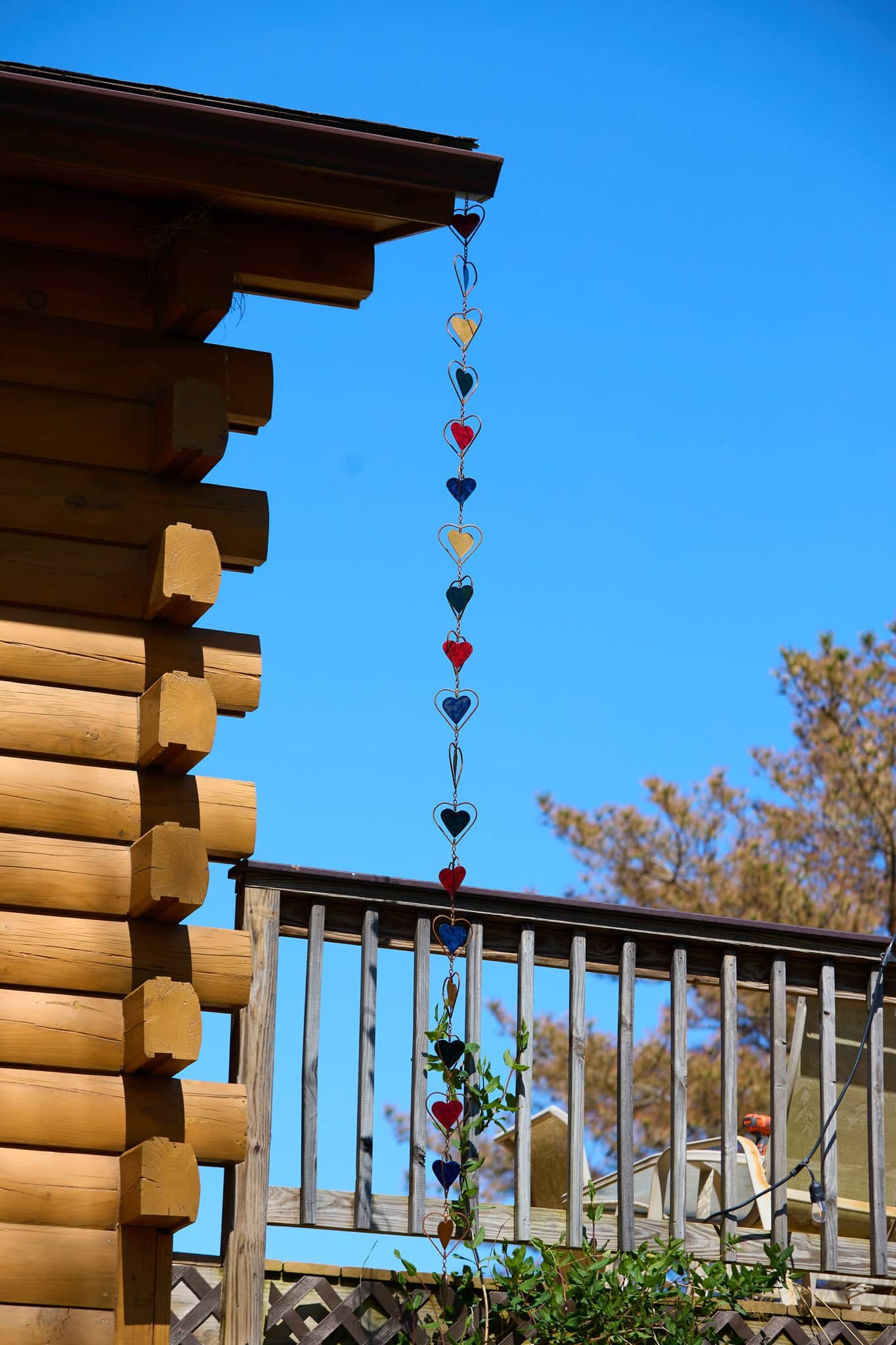 Multicolor Heart Rain Chain