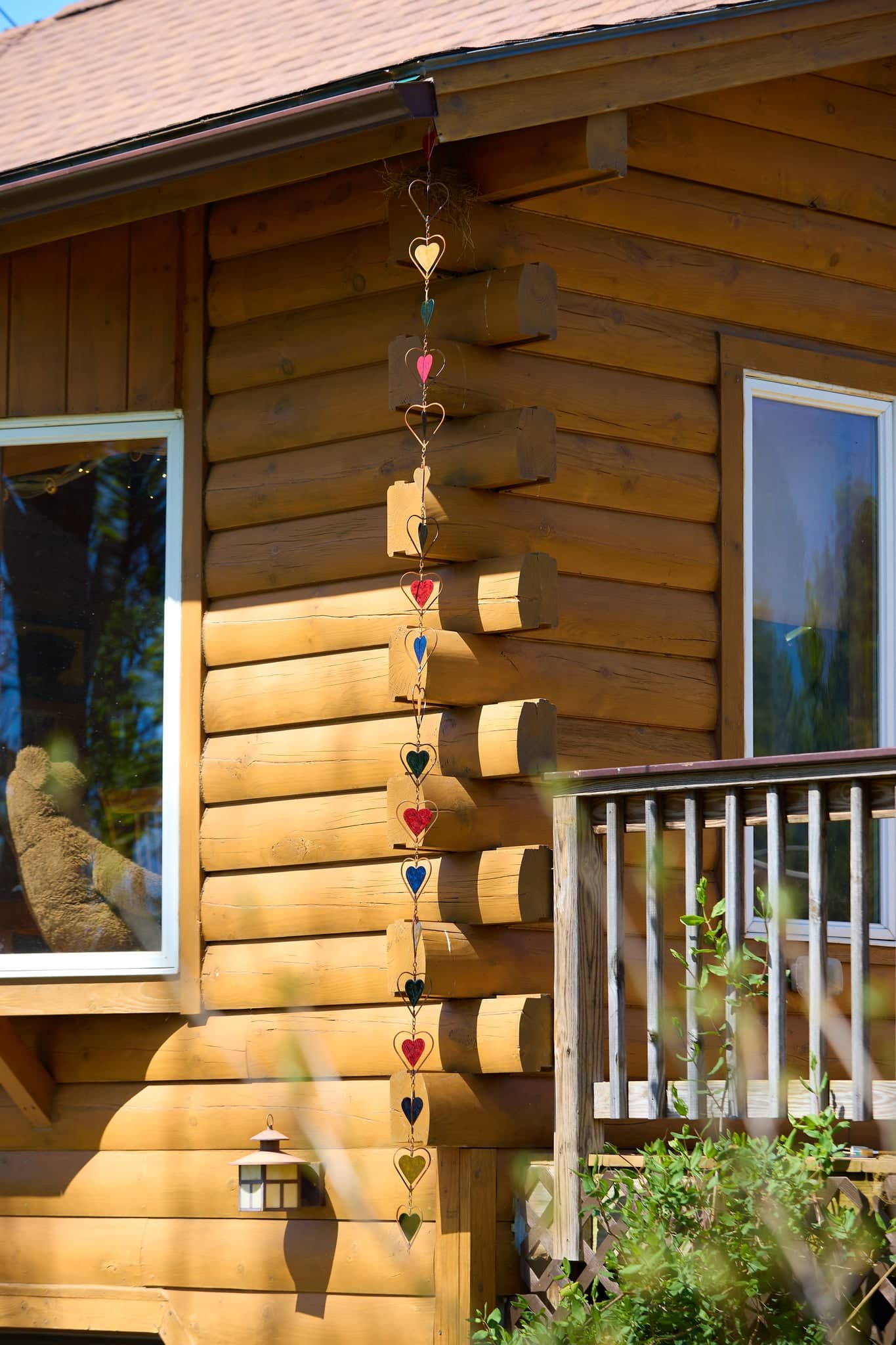 Happy Gardens - Multicolor Heart Rain Chain