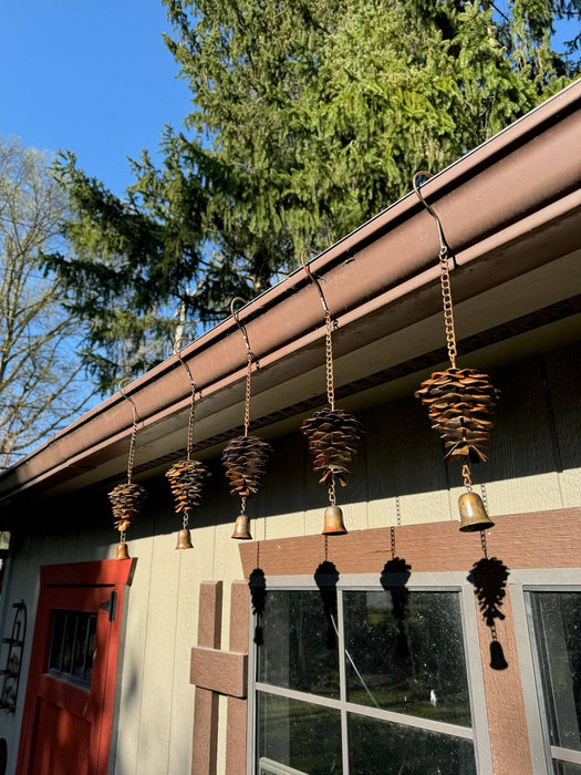 Pine Cone with Bell Ornament