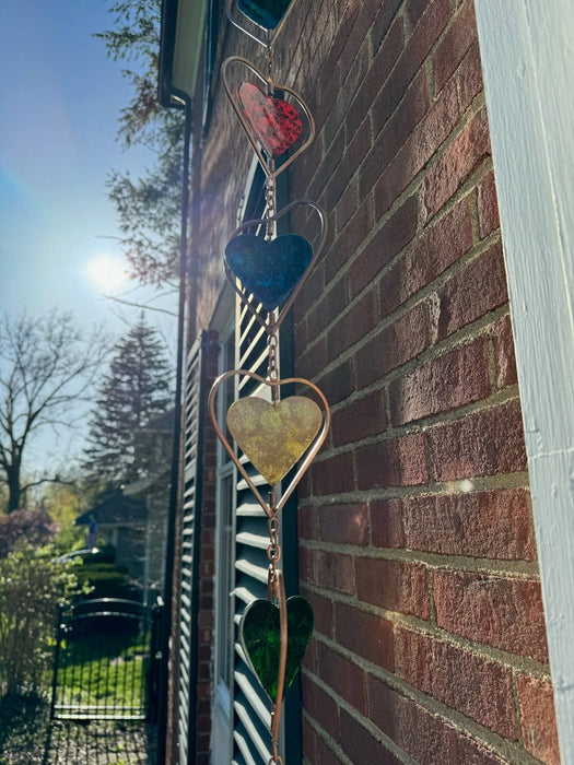 Happy Gardens - Multicolor Heart Rain Chain